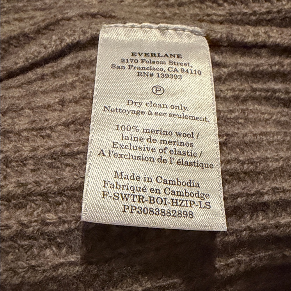 Everlane Half-Zip Sweater Size M - Picture 8 of 8